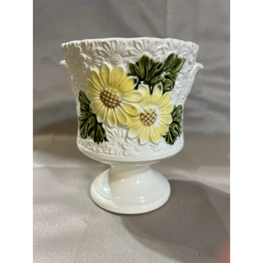 VTG Lefton Sunflower Planter/Vase Garden C-1935 5.5
